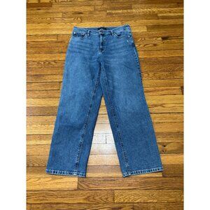 Calvin Klein Jeans High Rise 90s Fit Straight Leg Blue Denim Womens Size 31 Blue